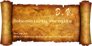 Dobrovolszky Veronika névjegykártya