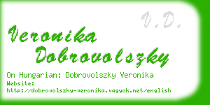 veronika dobrovolszky business card
